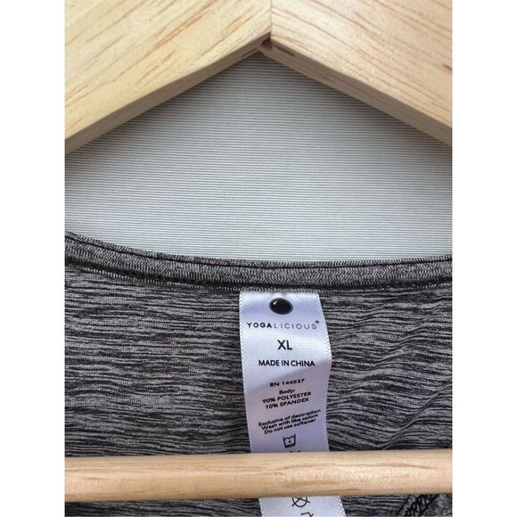 YOGALICIOUS INDIGO Women’s Gray TANK TOP SZ XL - Picture 2 of 5